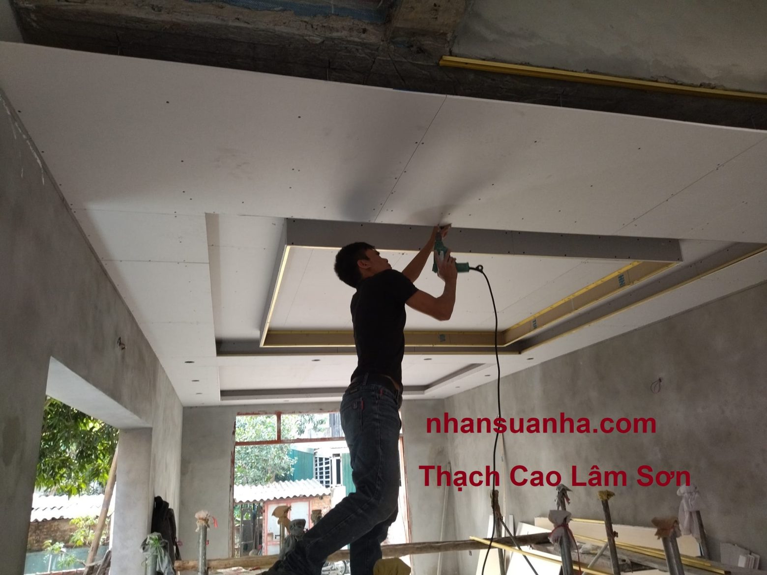 thợ thạch cao hcm thi công trần vách thạch cao 